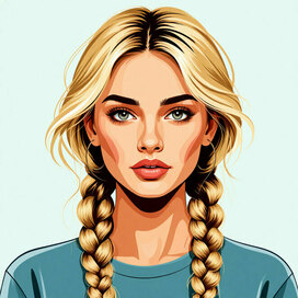 Портрет девушки. Растровая графика (Ps)