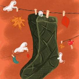 Привидения сушат носочки