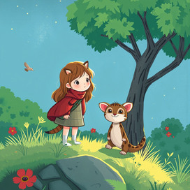 Девочка в лесу