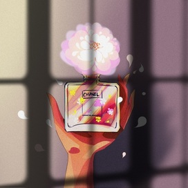 Флакон в руке