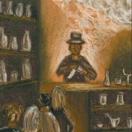 эпизод работы в лавке 