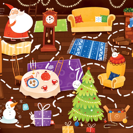 В доме деда мороза