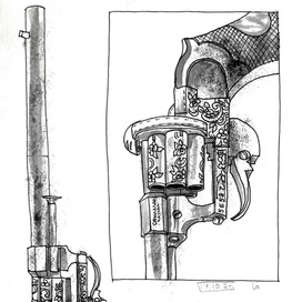 винтажный револьвер