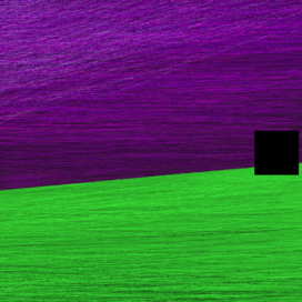 violet sky, green down 