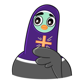 Стикер "Голубь  Олег" для стикер пака ТГ канала