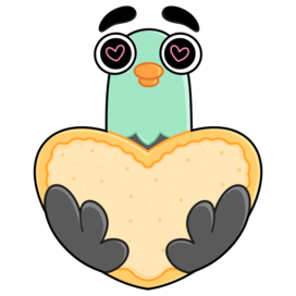 Стикер "Голубь  Олег" для стикер пака ТГ канала