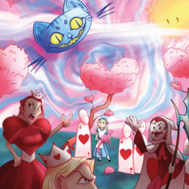 Иллюстрация к сказке "Алиса в стране чудес"