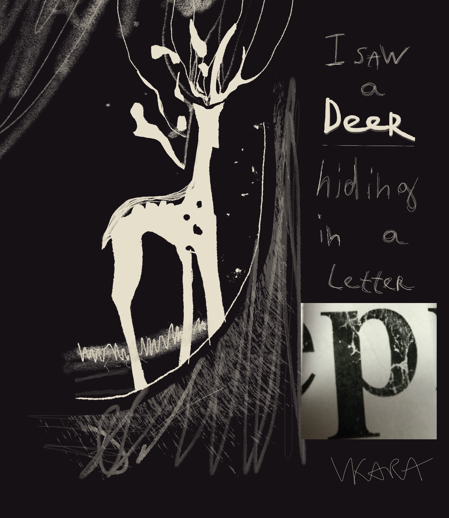 Олень в букве