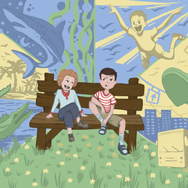 Иллюстрация к конкурсу Носова. Фантазеры