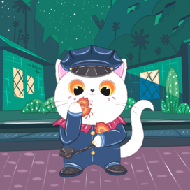 маскот Дымка иллюстрация для блога