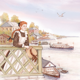 На берегу большой реки