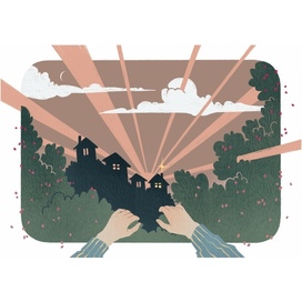 Иллюстрации к татарской народной сказке «Девушка и водяная»