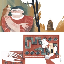 Иллюстрации к скандинавской сказке «Тролли Хедальского леса»