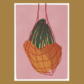 Осенняя открытка «Авоська»