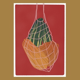 Осенняя открытка «Авоська»