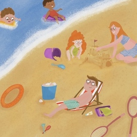 Разворот для книги «Каникулы на море»