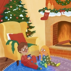 Иллюстрация для новогодней книги