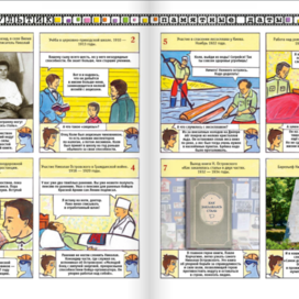 Иллюстрации для детского журнала "А почему? «Комикс. Рубрика -"Наш мультик" » Тема: Николай Алексеевич Островский — советский писатель, автор романа «Как закалялась сталь».