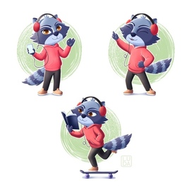 Бренд персонаж енотик Флик 