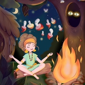 Иллюстрация к рассказу. Книжная иллюстрация 