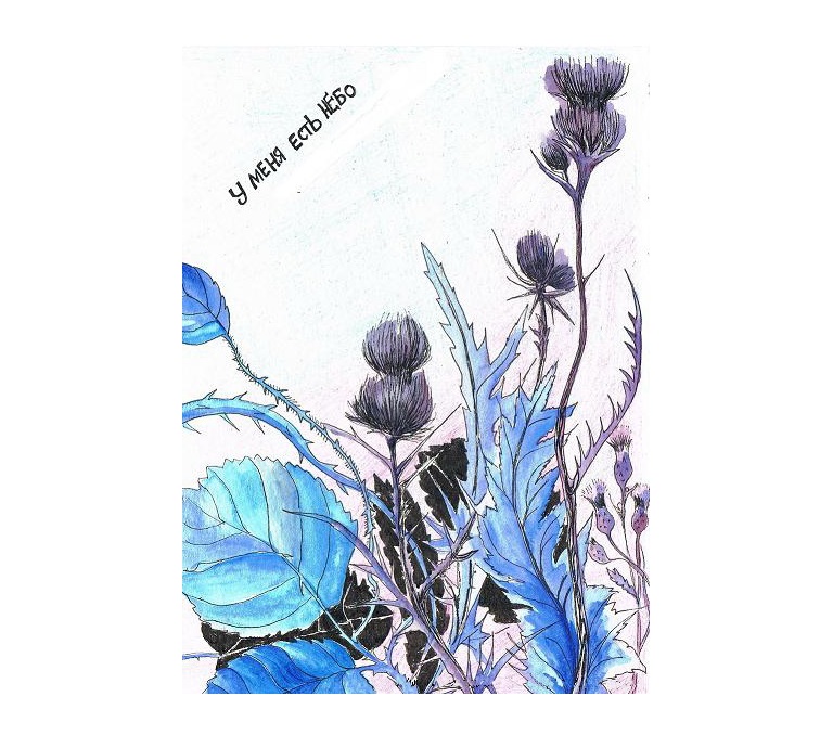 Голубой репейник