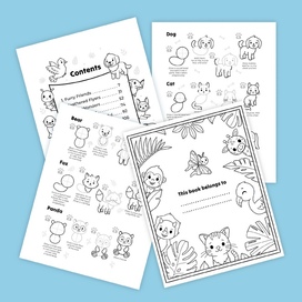 Страницы книги “How to draw animals”