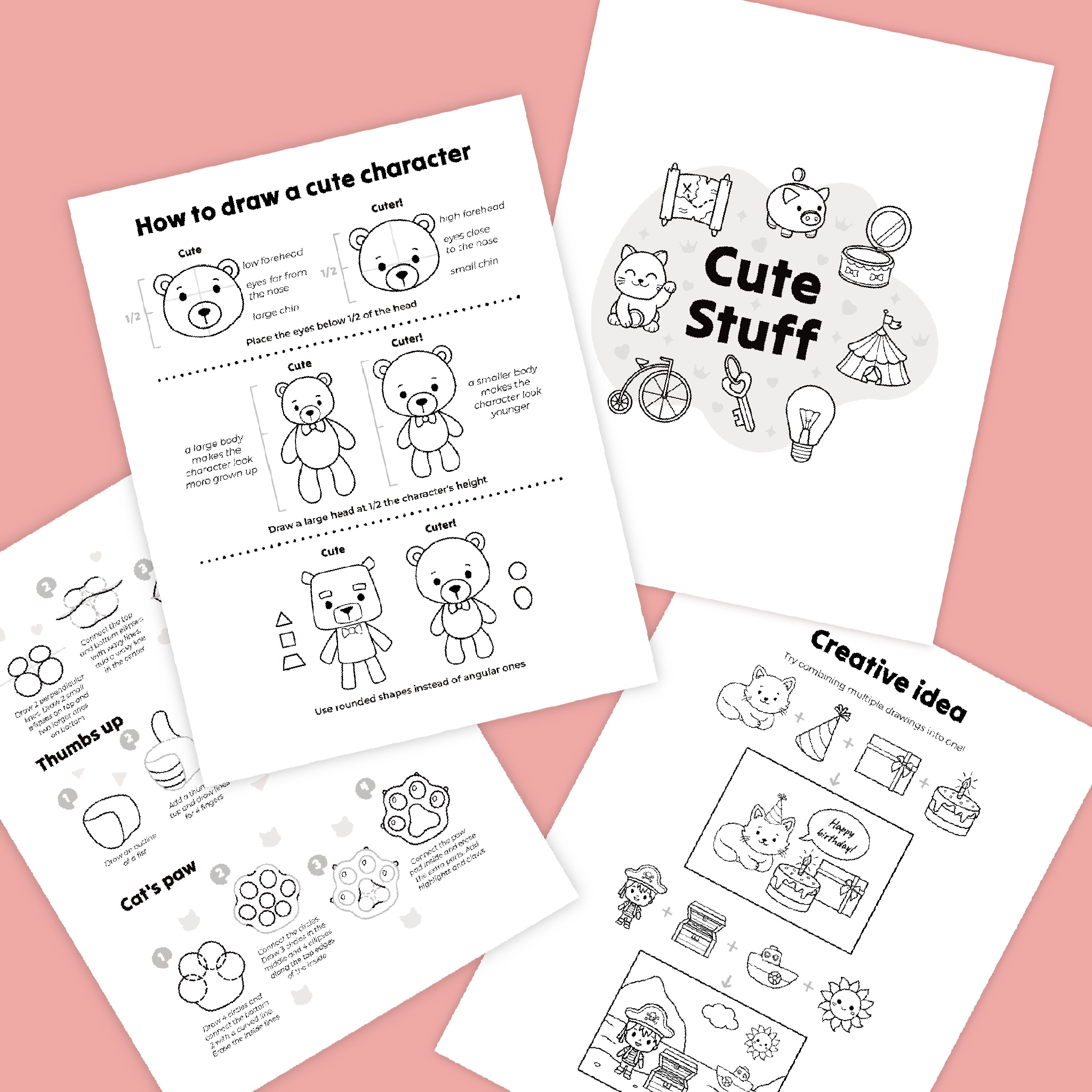 Страницы книги “How to draw anything”