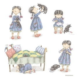 Девочка и ее кот