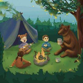 Иллюстрация для детского журнала "Золотой ключик"