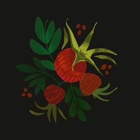 Иллюстрация стилизованное растение 