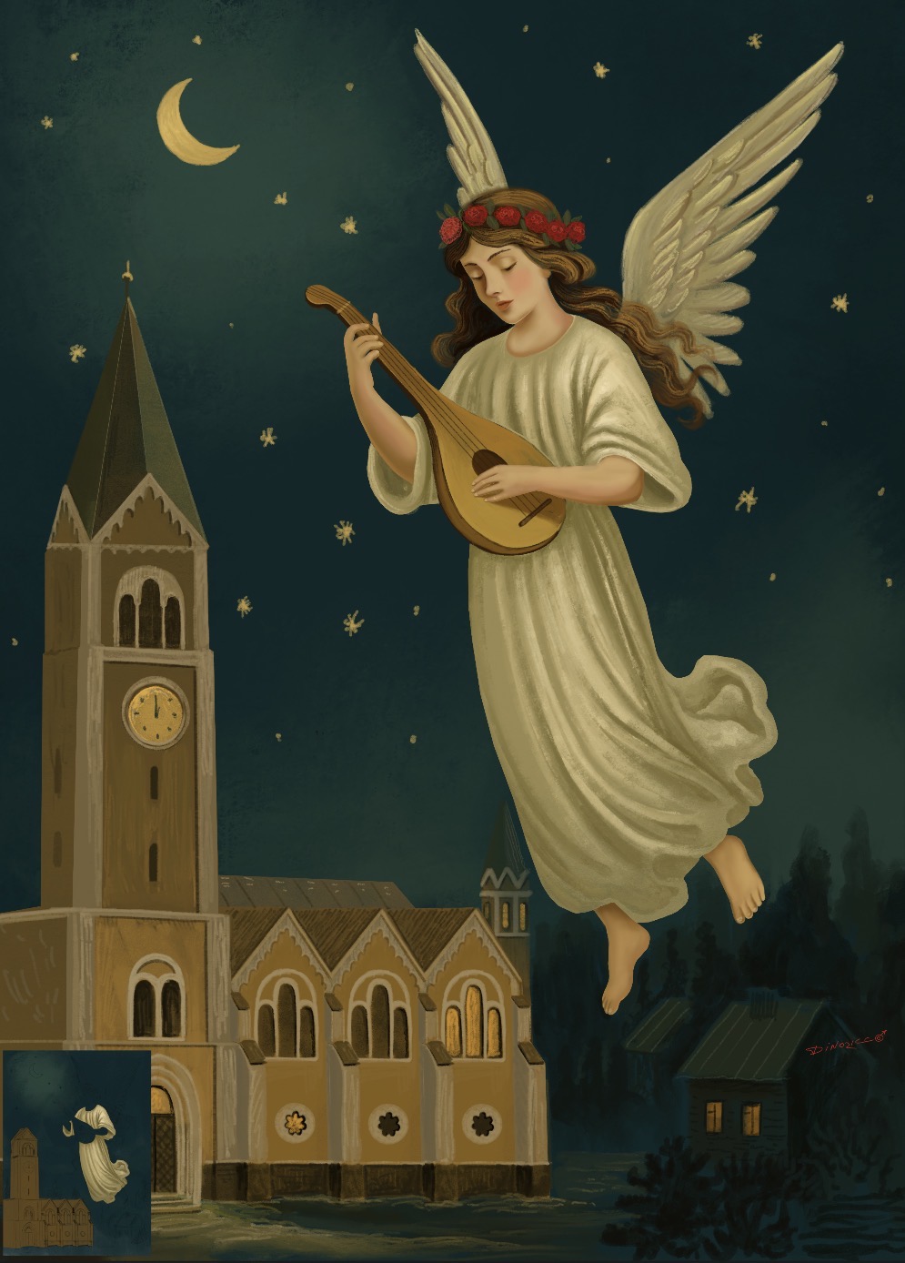 Открытка на Рождество