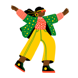 Персонаж танцующей женщины