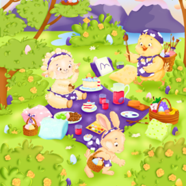 Пасхальная игра: ищем яйца в виммельбухе