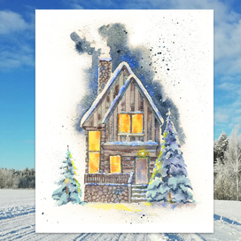 зимний домик