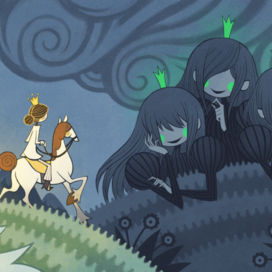 Иллюстрация "Принцесса на горошине"