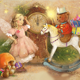 На белом коне..