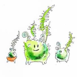 Персонажи для ботанического блога