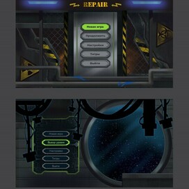 Окно меню для игры