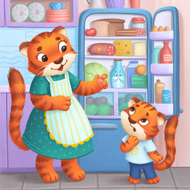 Иллюстрация для книги "Большая книга Аппетитных сказок"