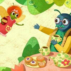 Муша и сосед жук Скарабей🪲🪰🍃