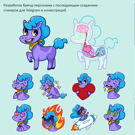 Маскот для стикеров в TG и иллюстраций