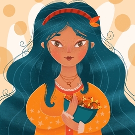 Осенняя девочка для dtiys