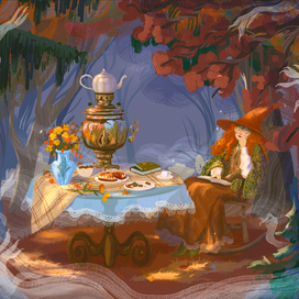 Книжная иллюстрация. Inktober. 