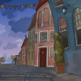 Цветные дома