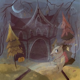 Ежик к Хэллоуину