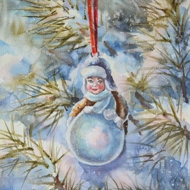 Мальчик со снежком