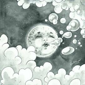 "Луна", 2021 г. Ирина А.Новикова