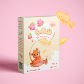 Упаковка детского печенья "Рыбки"