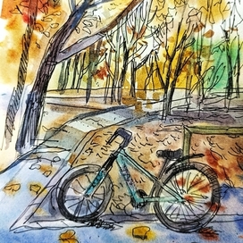 Осень.Графика.