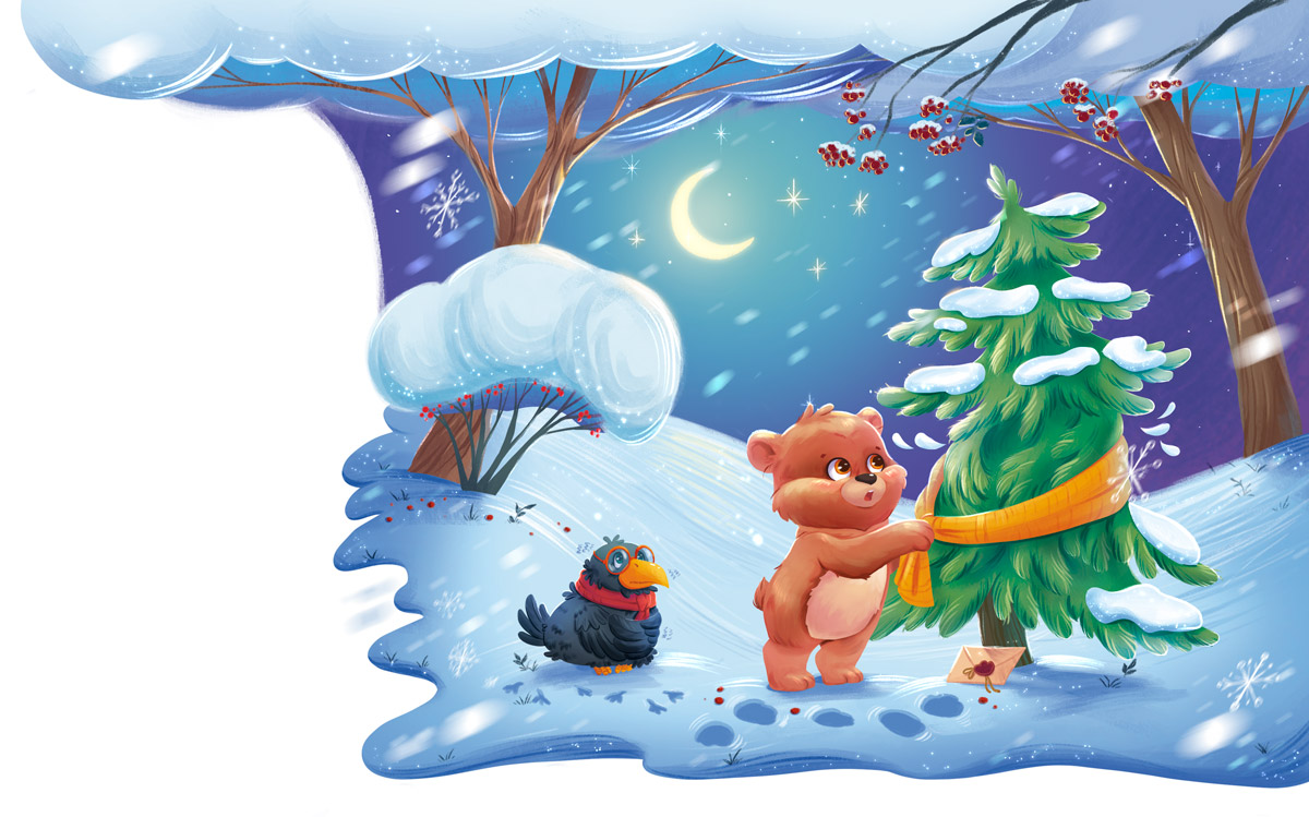 Медвежёнок и Ворона